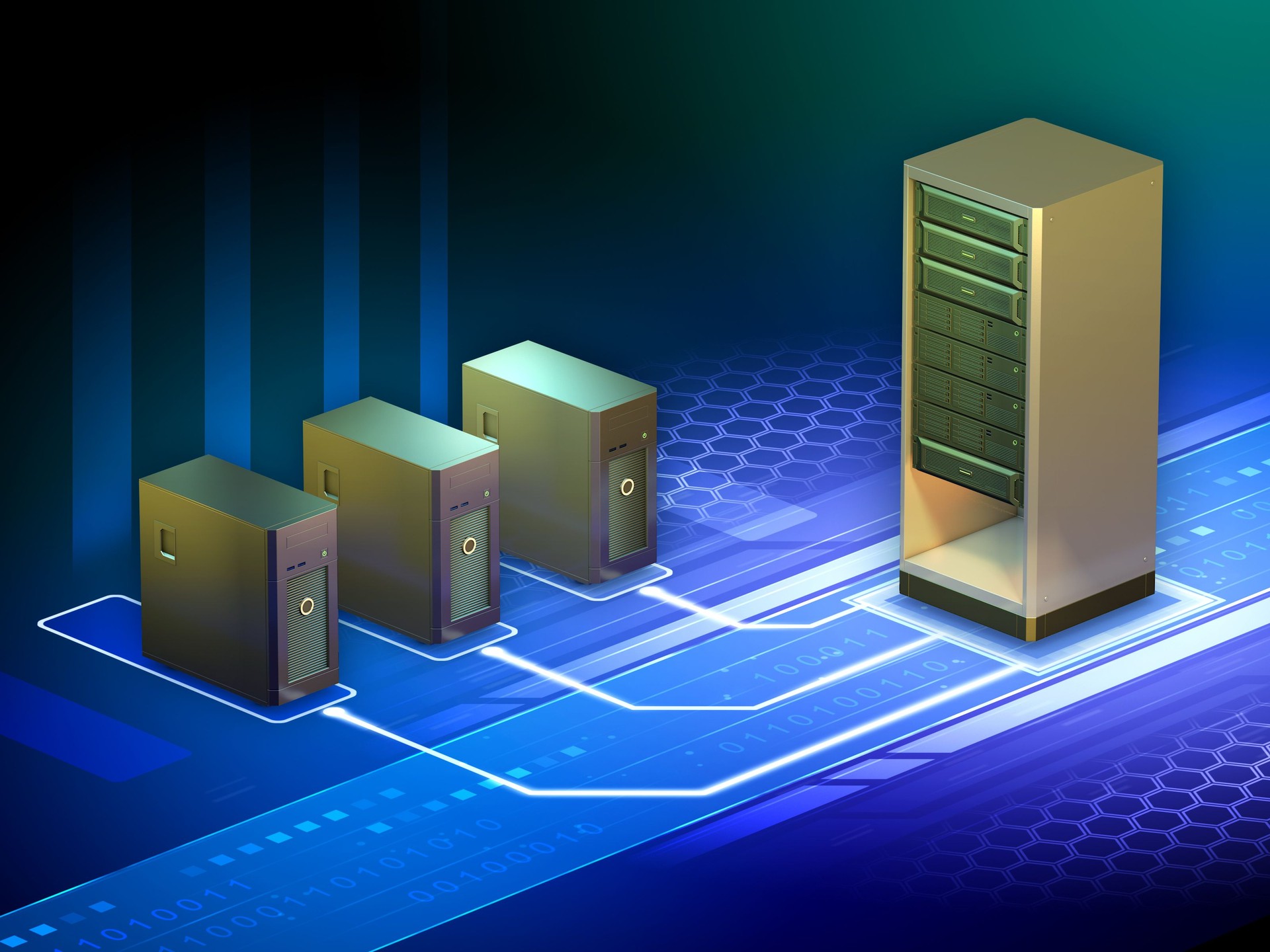 Server and workstations
